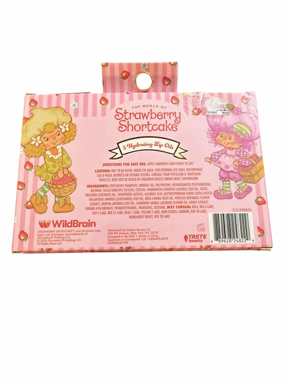 NIB Strawberry Shortcake 5-Pack Hydrating Lip Oils - Taste Beauty Berry Besties